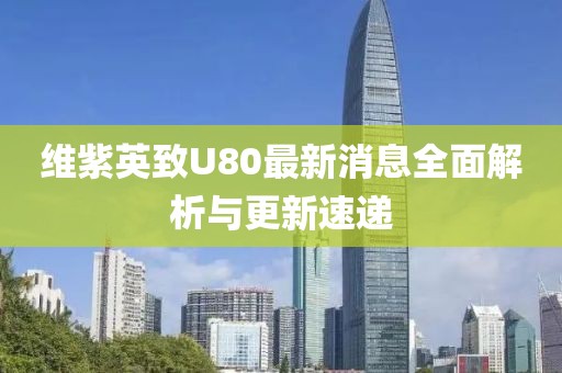 維紫英致U80最新消息全面解析與更新速遞