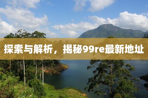 探索與解析，揭秘99re最新地址