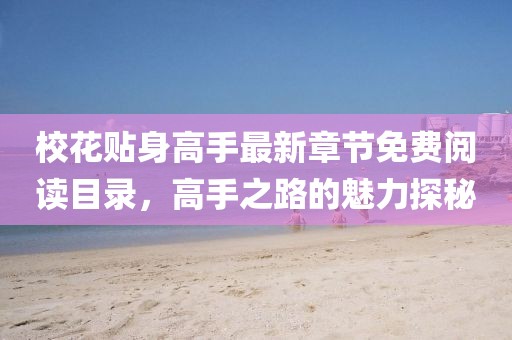 校花貼身高手最新章節(jié)免費閱讀目錄，高手之路的魅力探秘