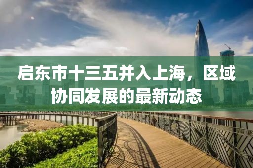 啟東市十三五并入上海，區(qū)域協(xié)同發(fā)展的最新動態(tài)