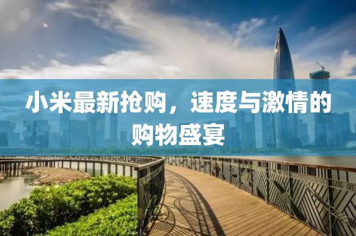 小米最新?lián)屬?，速度與激情的購物盛宴