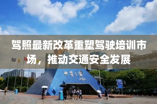 駕照最新改革重塑駕駛培訓(xùn)市場(chǎng)，推動(dòng)交通安全發(fā)展
