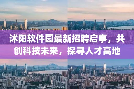 沭陽(yáng)軟件園最新招聘啟事，共創(chuàng)科技未來(lái)，探尋人才高地