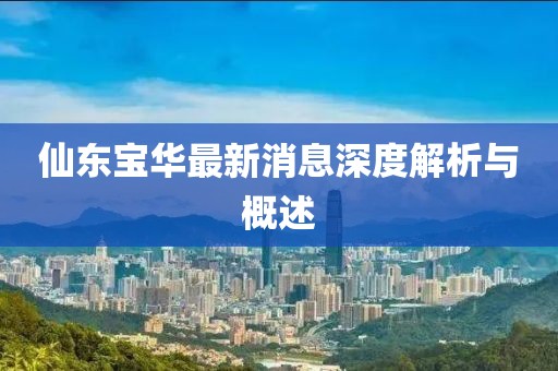仙東寶華最新消息深度解析與概述