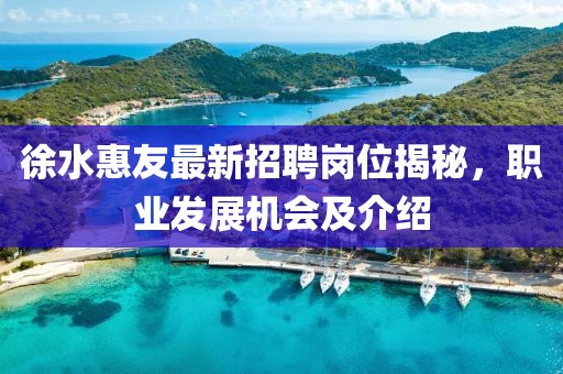 徐水惠友最新招聘崗位揭秘，職業(yè)發(fā)展機(jī)會及介紹