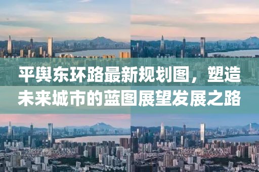 平輿東環(huán)路最新規(guī)劃圖，塑造未來城市的藍(lán)圖展望發(fā)展之路
