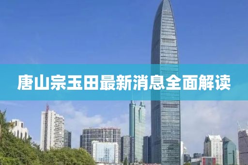 唐山宗玉田最新消息全面解讀