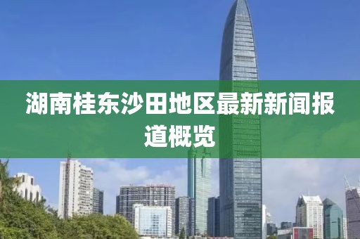 湖南桂東沙田地區(qū)最新新聞報道概覽