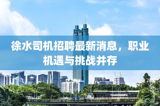 徐水司機(jī)招聘最新消息，職業(yè)機(jī)遇與挑戰(zhàn)并存