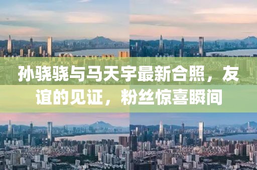 孫驍驍與馬天宇最新合照，友誼的見證，粉絲驚喜瞬間