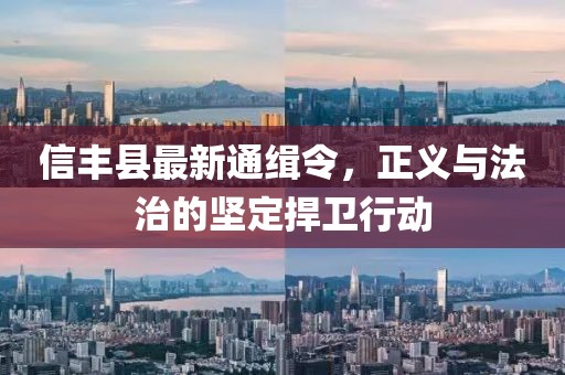 信豐縣最新通緝令，正義與法治的堅定捍衛(wèi)行動