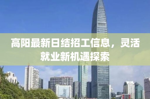 高陽最新日結(jié)招工信息，靈活就業(yè)新機遇探索