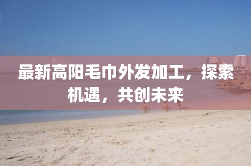 最新高陽毛巾外發(fā)加工，探索機(jī)遇，共創(chuàng)未來