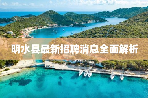 明水縣最新招聘消息全面解析