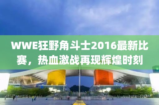 WWE狂野角斗士2016最新比賽，熱血激戰(zhàn)再現(xiàn)輝煌時(shí)刻