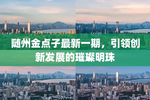 隨州金點(diǎn)子最新一期，引領(lǐng)創(chuàng)新發(fā)展的璀璨明珠