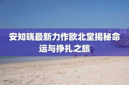 安知曉最新力作歐北堂揭秘命運(yùn)與掙扎之旅