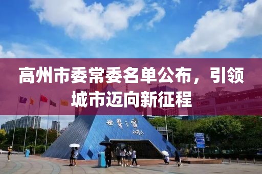 高州市委常委名單公布，引領(lǐng)城市邁向新征程
