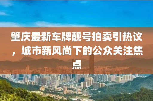 肇慶最新車(chē)牌靚號(hào)拍賣(mài)引熱議，城市新風(fēng)尚下的公眾關(guān)注焦點(diǎn)